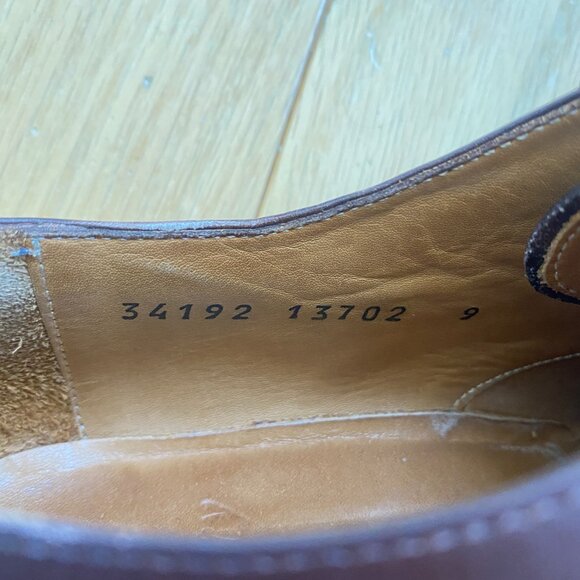 Finsbury Size US10/UK9/EU43 Brown Leather Oxford Dress Shoes Men - Picture 10 of 10